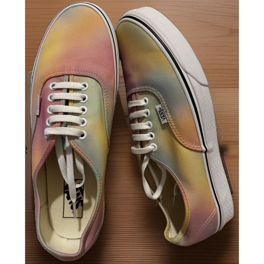 NWOB VANS Authentic Aura Shift Tie-Dye Low Top Lace Up Shoes 500714 M9 W11